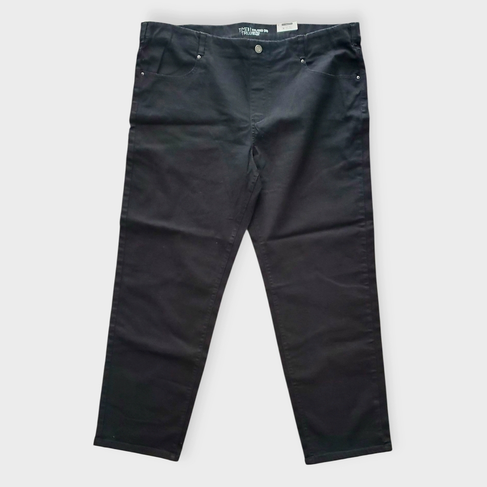 Time and Tru Women's Black Straight Leg Jeans
